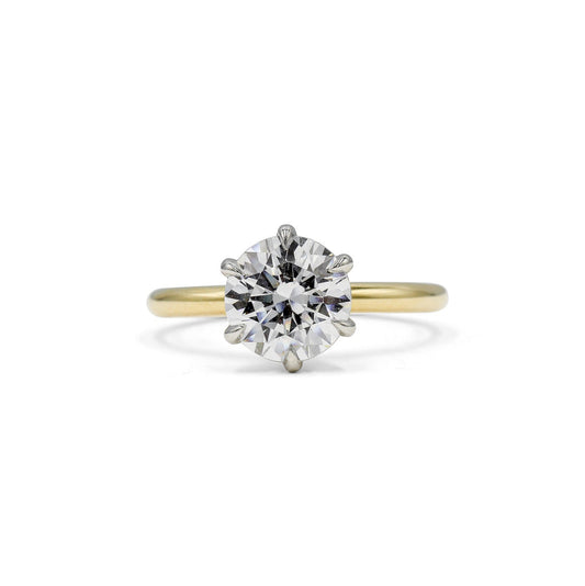 2025 14ky 6-Prong Solitaire Diamond Ring