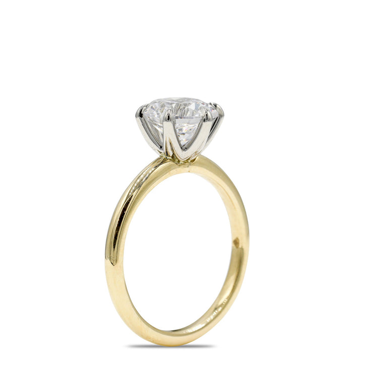 2025 14ky 6-Prong Solitaire Diamond Ring