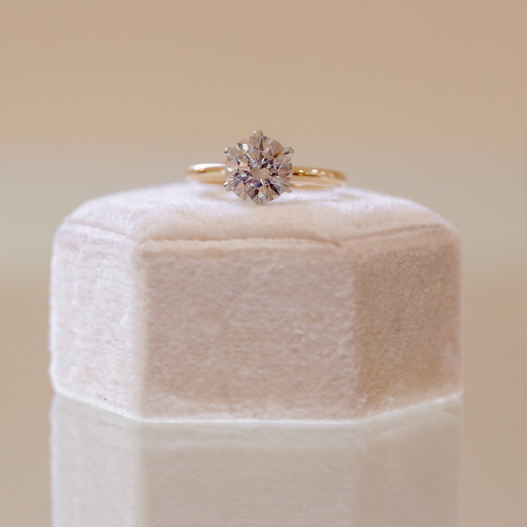 2025 14ky 6-Prong Solitaire Diamond Ring