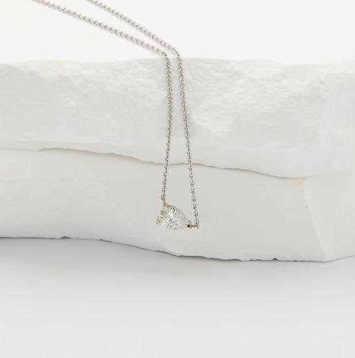 14kw .42ct Pear-Shaped Diamond Pendant