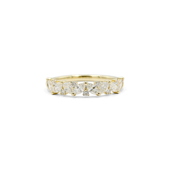 14ky .60ctw Scattered Marquise Diamond Ring