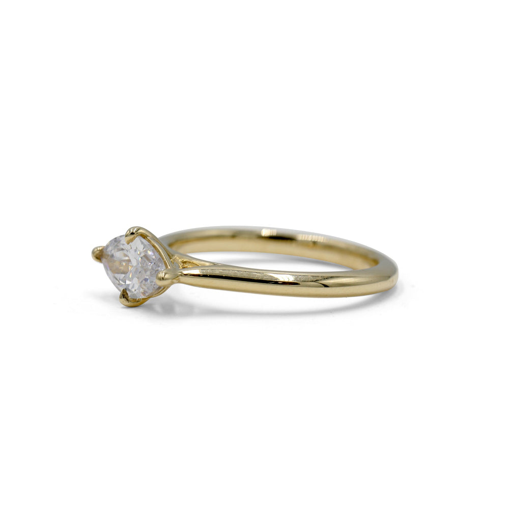 14ky East-West Marquise Cathedral Ring