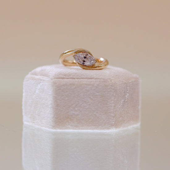 14ky Marquise Bypass Diamond Ring