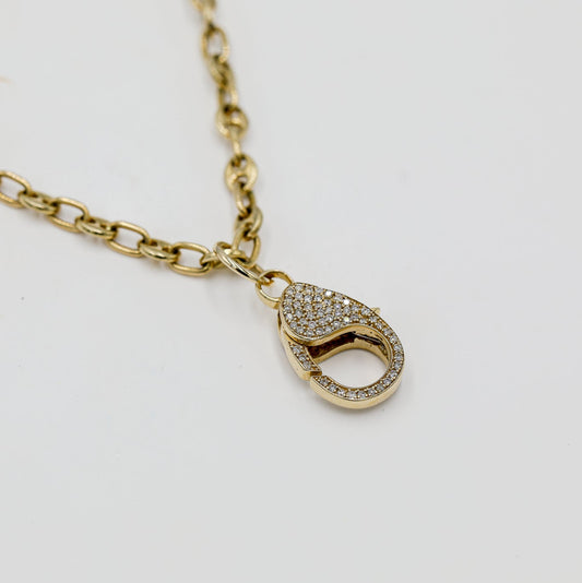 14ky .35ctw Diamond Pave Clasp