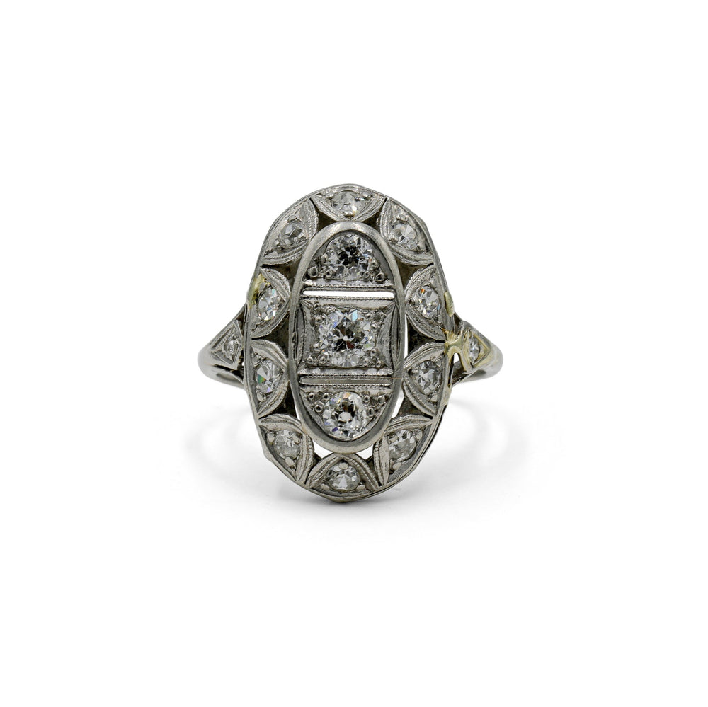 Platinum Vintage .72ctw Art Deco Ring