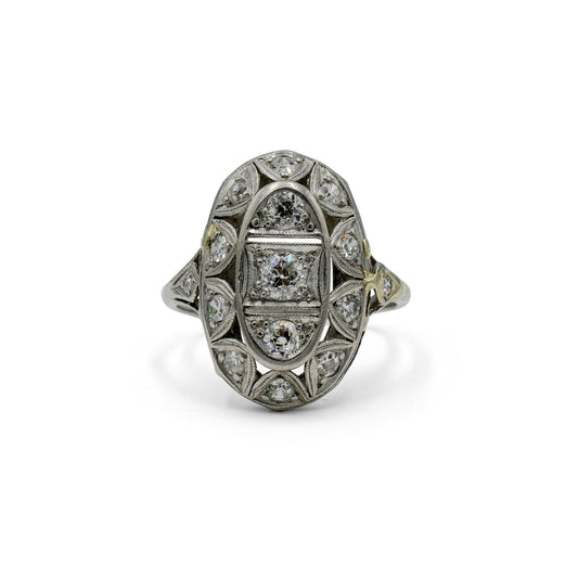 Platinum Vintage .72ctw Art Deco Ring