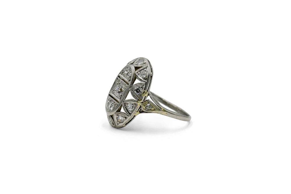 Platinum Vintage .72ctw Art Deco Ring
