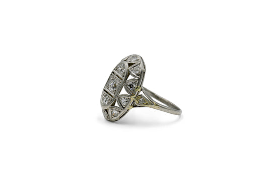 Platinum Vintage .72ctw Art Deco Ring