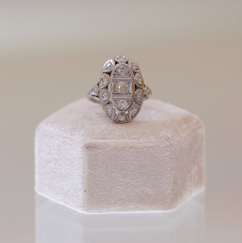 Platinum Vintage .72ctw Art Deco Ring