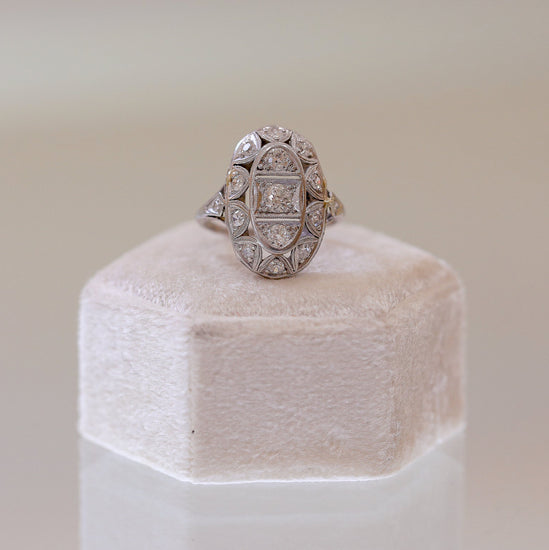 Platinum Vintage .72ctw Art Deco Ring
