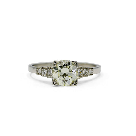Vintage Platinum 1.28ct Diamond Ring