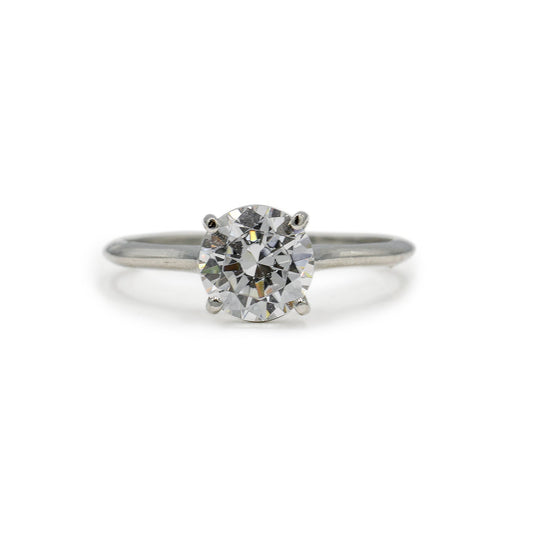 Platinum Petite 7.2mm Diamond Engagement Ring