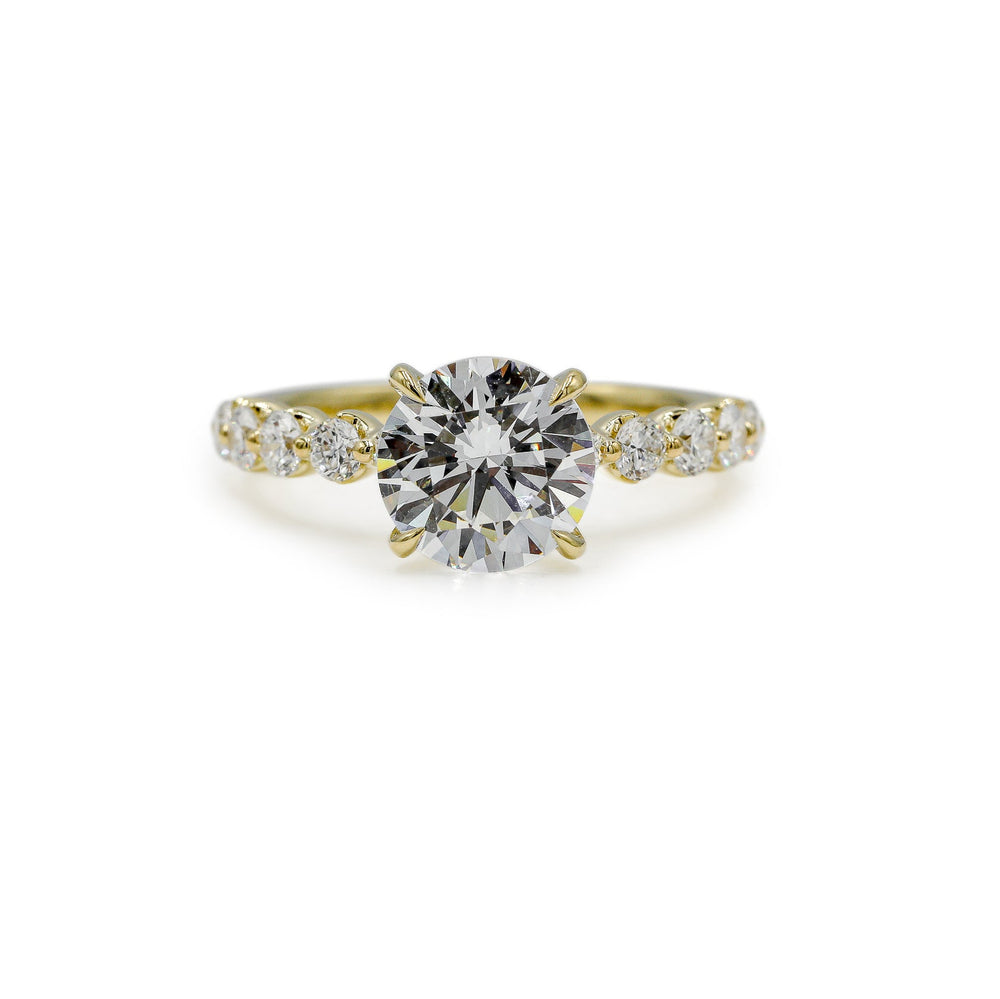 14ky .58ctw Lab Diamond Prong-Set Solitaire Ring