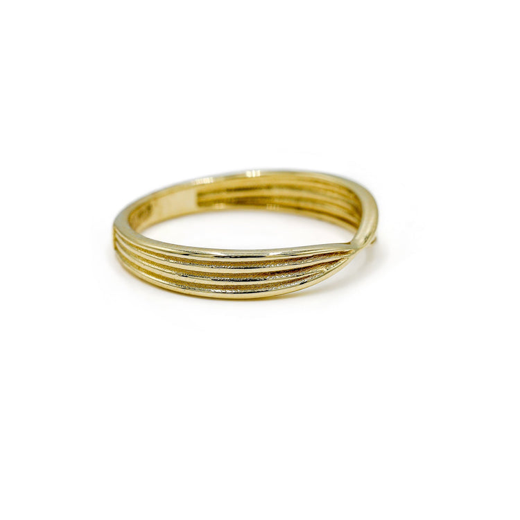 14ky 3.5mm Ribbed Pinch Band