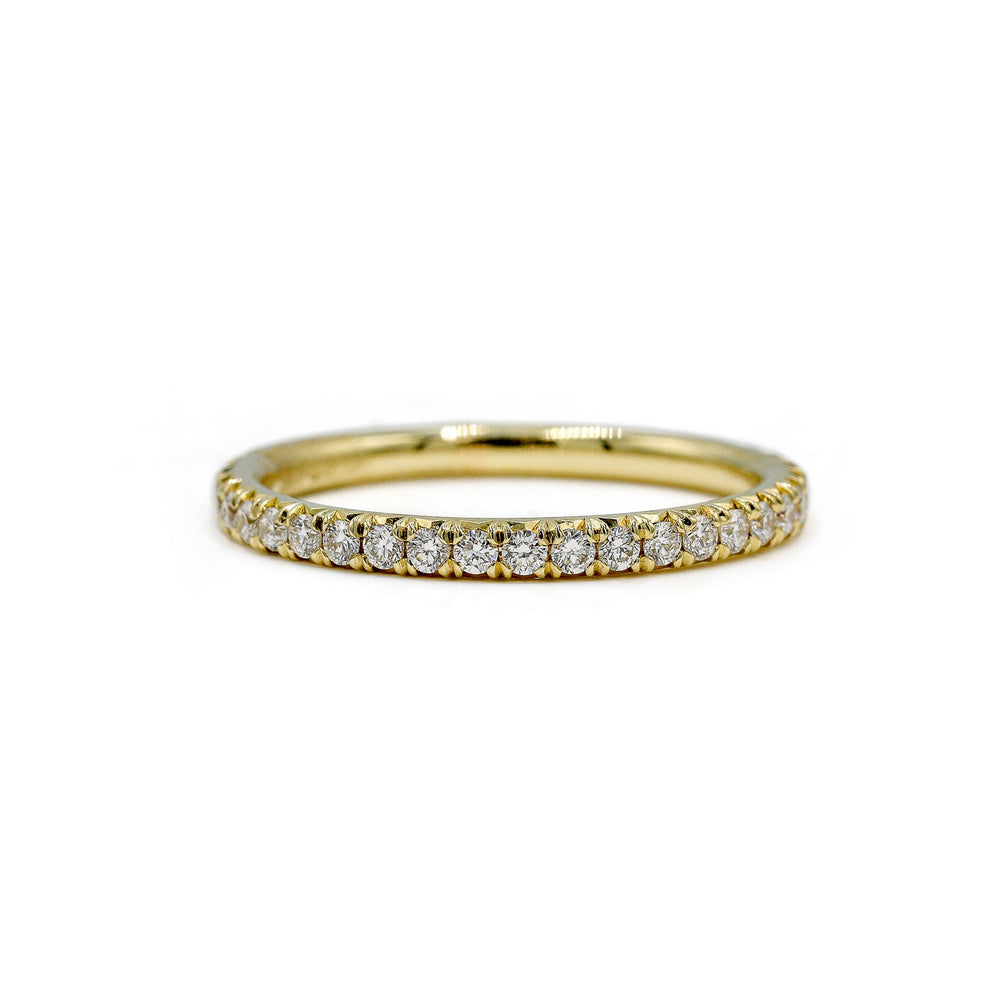 14ky Lab .33ctw French Diamond Band
