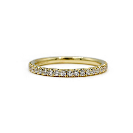 14ky Lab .33ctw French Diamond Band