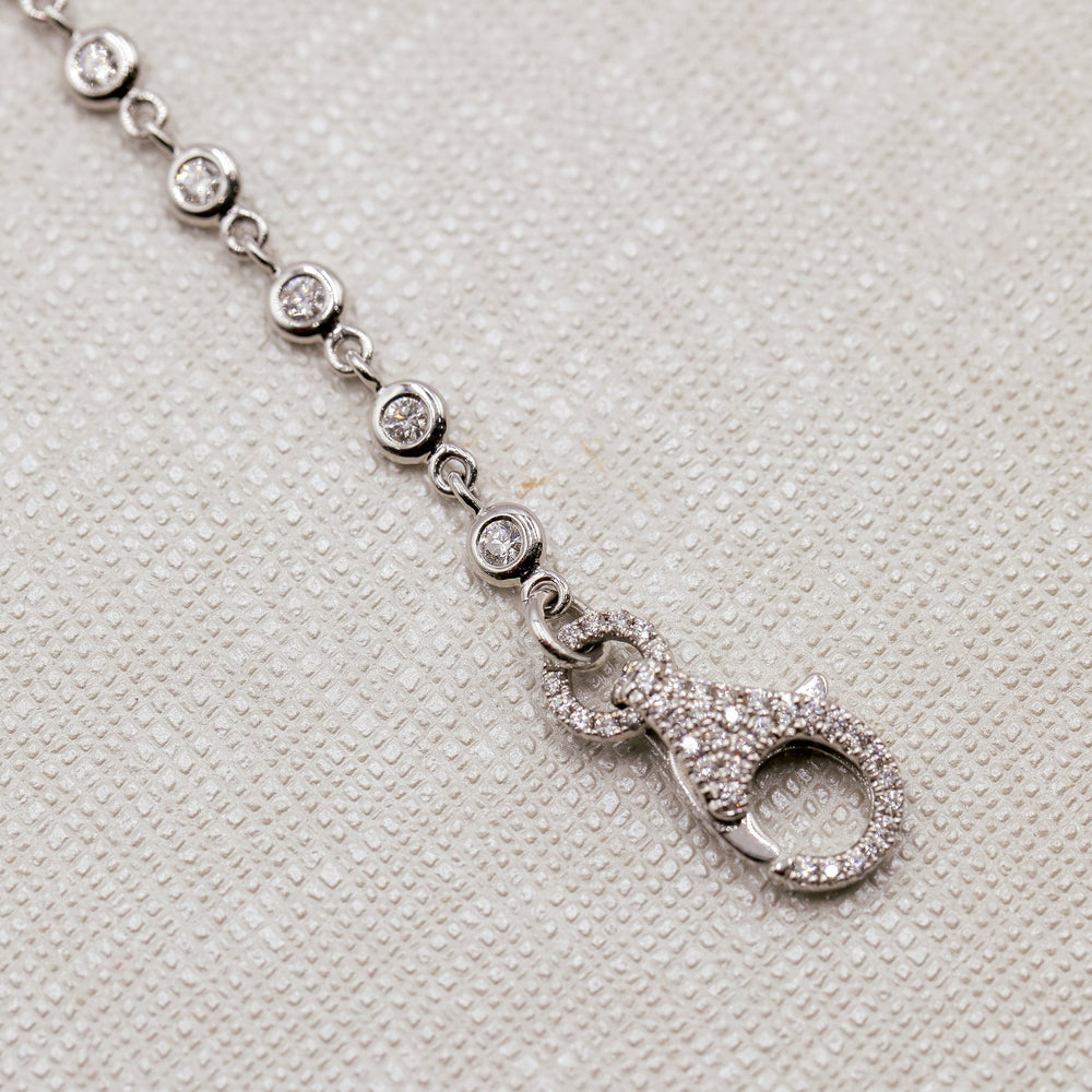 14kw 2.25ctw Bezel Link Diamond Necklace