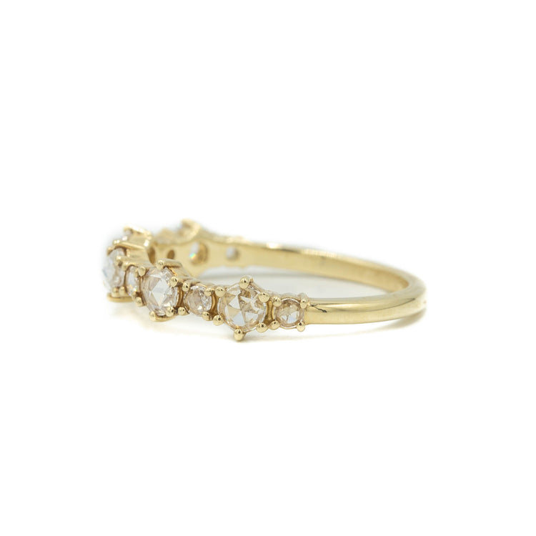 14ky Rose-Cut Alternative Diamond Band
