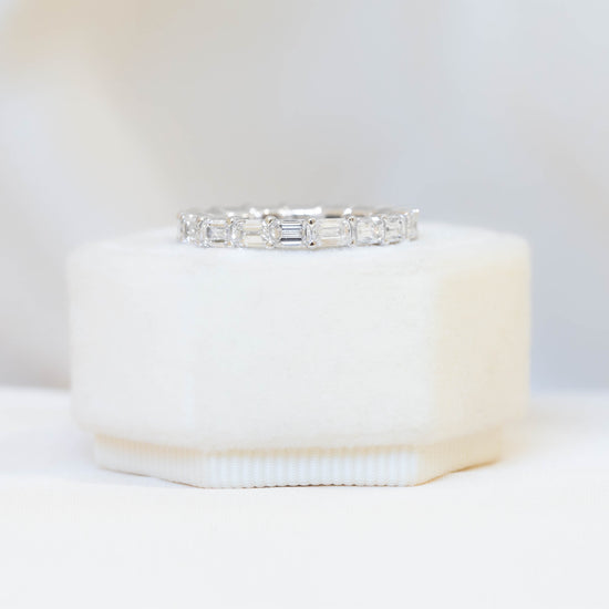 Platinum Baguette East-West Eternity Band