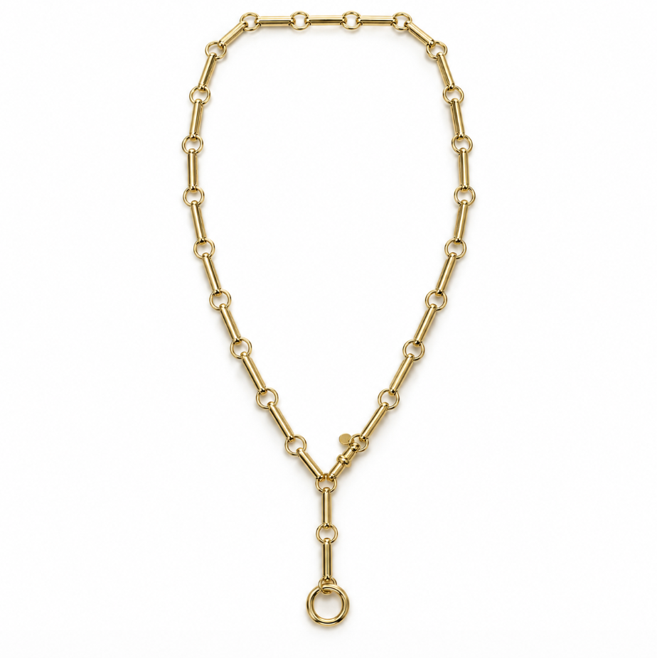14ky Bar & Swivel Necklace