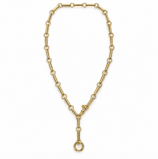 14ky Bar & Swivel Necklace