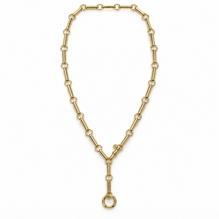 14ky Bar & Swivel Necklace