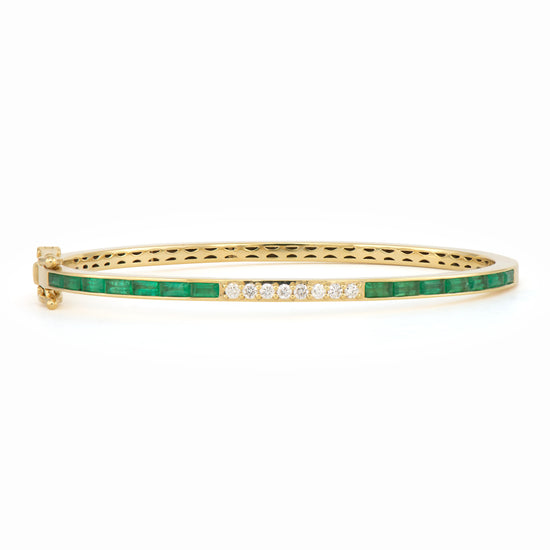 Classic Emerald & Diamond Baguette
