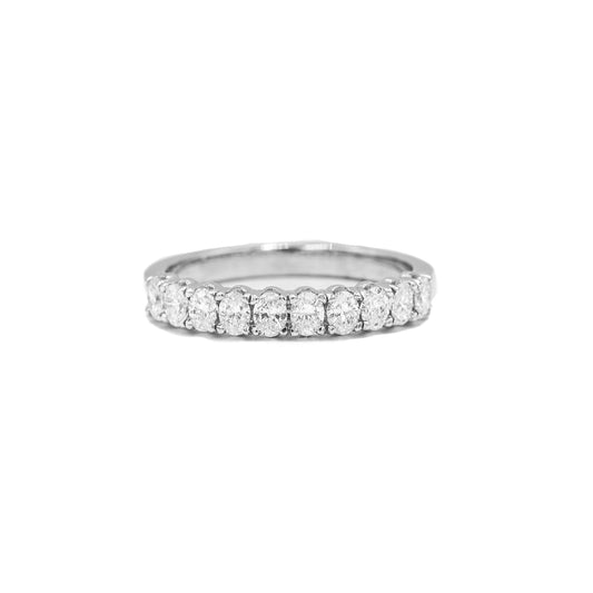 14kw .59ctw Oval Anniversary Diamond Band