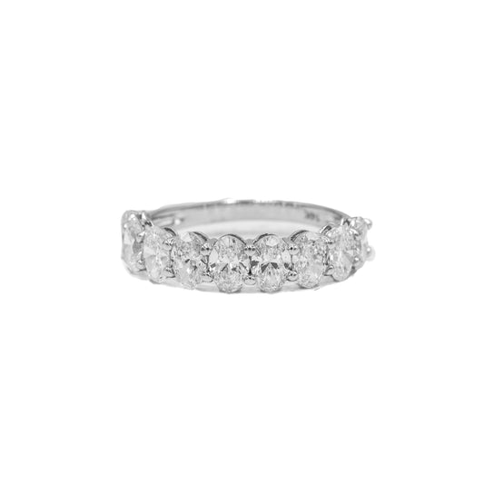 14kw 2.24ctw Oval-Cut Diamond Band