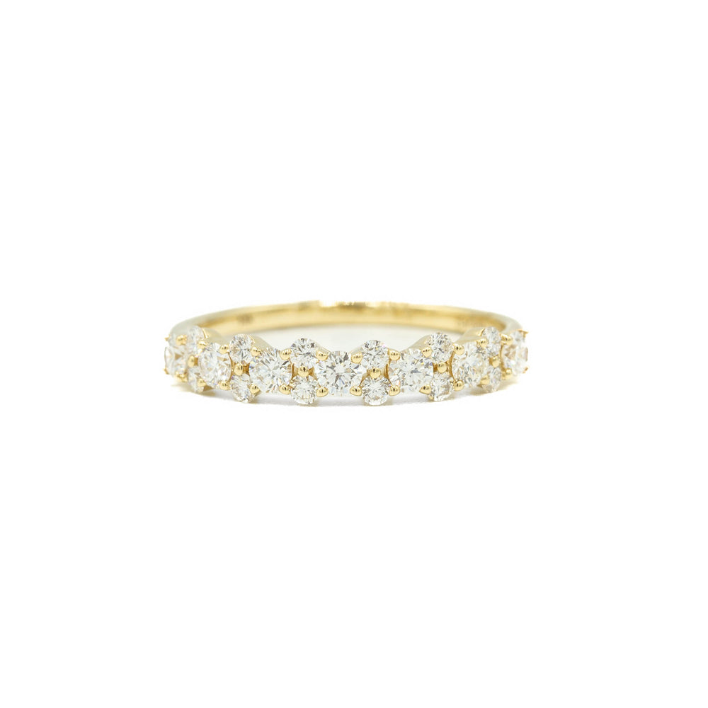 14ky .55ctw Double Diamond Band