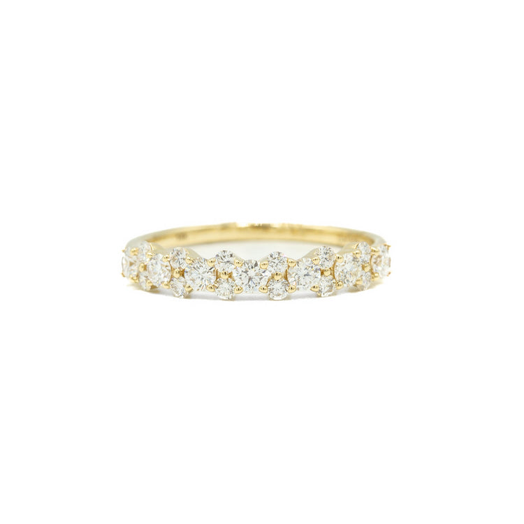14ky .55ctw Double Diamond Band