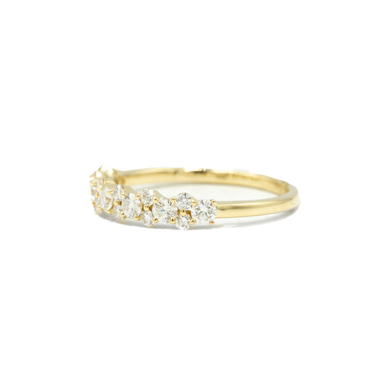 14ky .55ctw Double Diamond Band