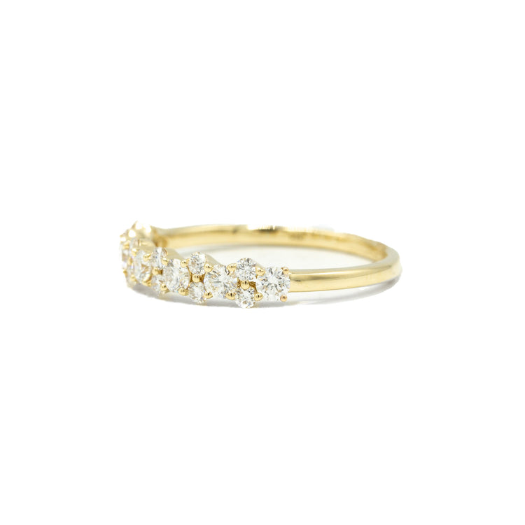 14ky .55ctw Double Diamond Band