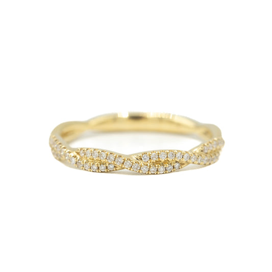 Twist Diamond Stackable Band