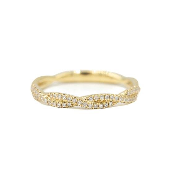 Twist Diamond Stackable Band
