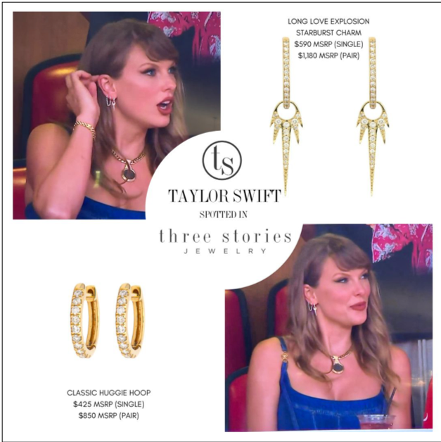 Classic Diamond Huggie Hoops by Three Stories Jewelry