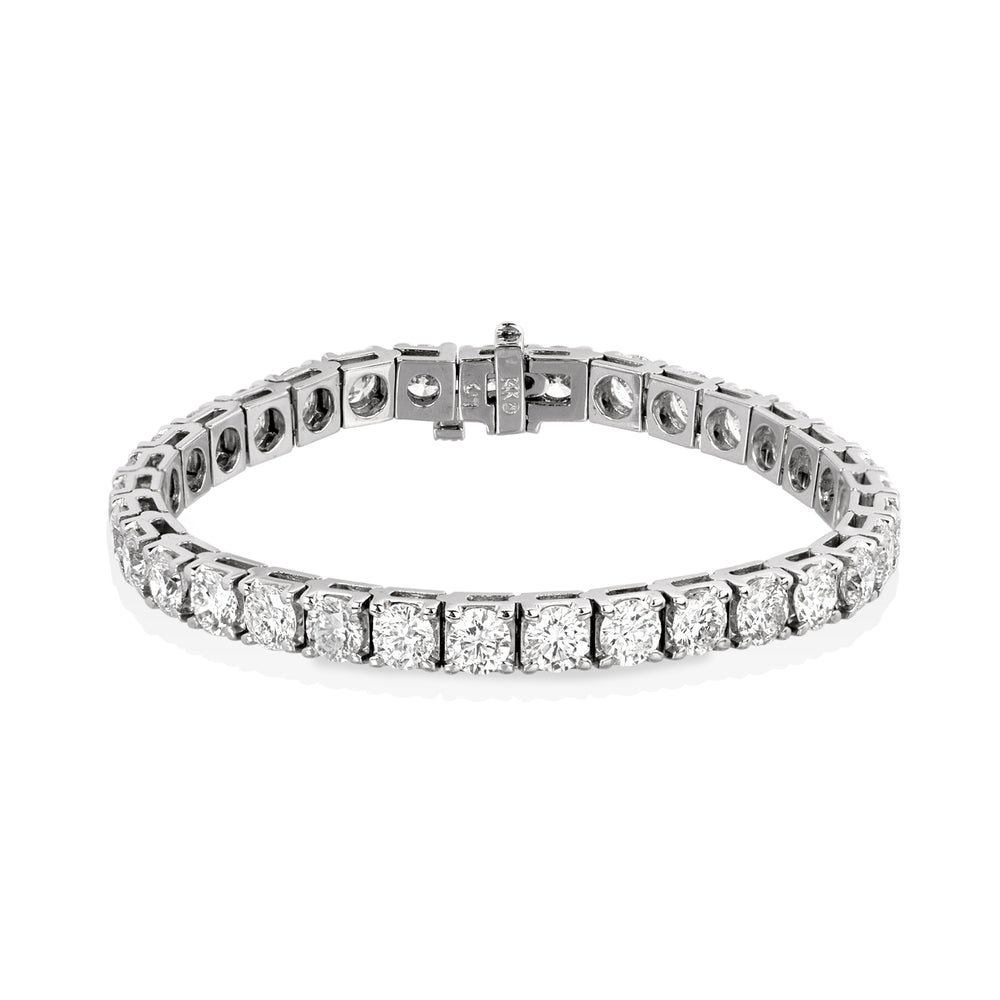 14kw 13.65ctw Diamond Tennis Bracelet