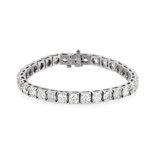 14kw 13.65ctw Diamond Tennis Bracelet