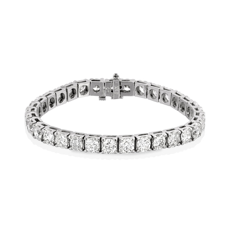 14kw 13.65ctw Diamond Tennis Bracelet