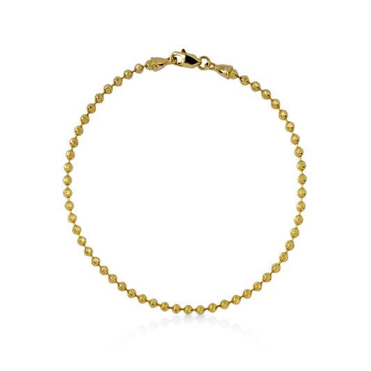 14ky Beaded Gold Bracelet