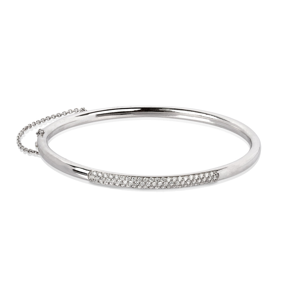 14kw .50ctw Micro Pave Diamond Bangle