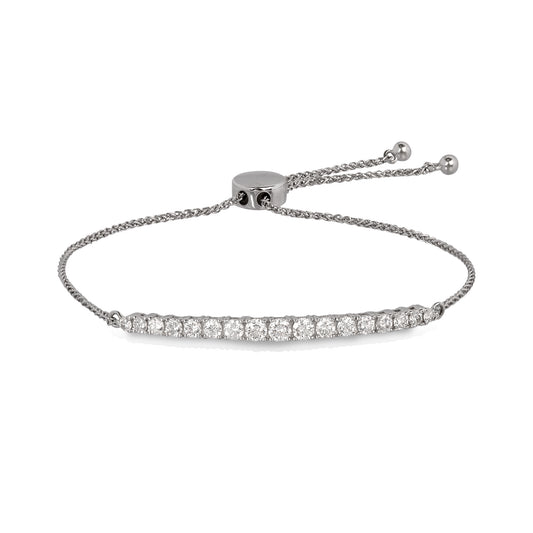 14kw 1.50ctw Bolo Lab Diamonds Bracelet