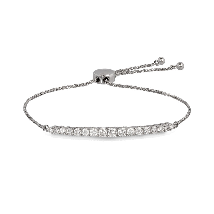 14kw 1.50ctw Bolo Lab Diamonds Bracelet