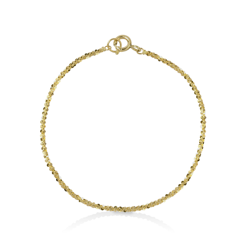 14ky Diamond Cut Bracelet