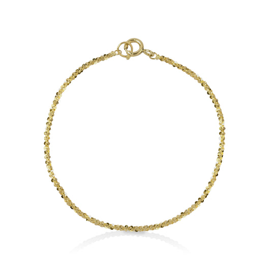 14ky Diamond Cut Bracelet