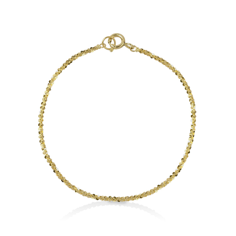 14ky Diamond Cut Bracelet