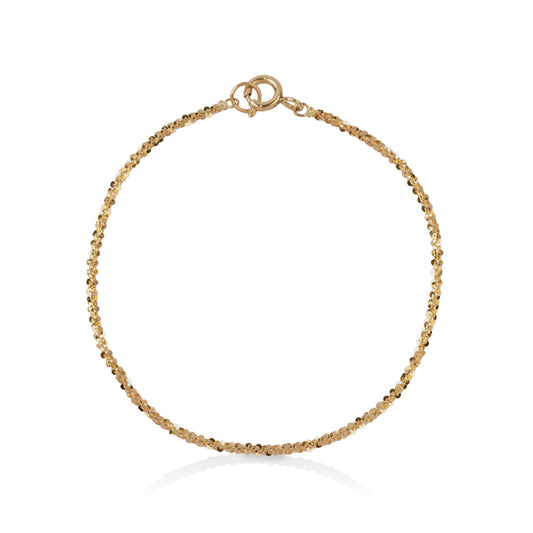 14ky Diamond Cut Bracelet