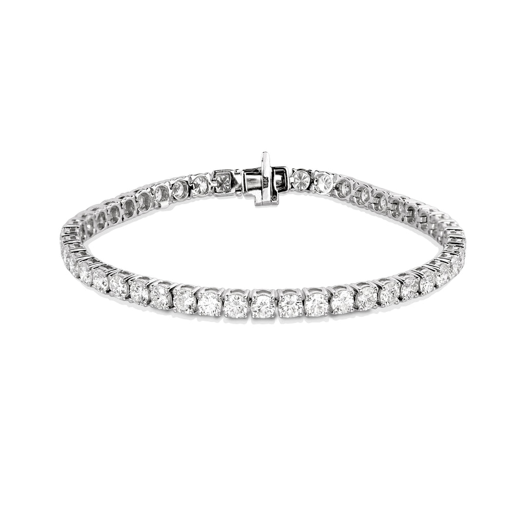 14kw 7.03ctw Lab Diamond Tennis Bracelet