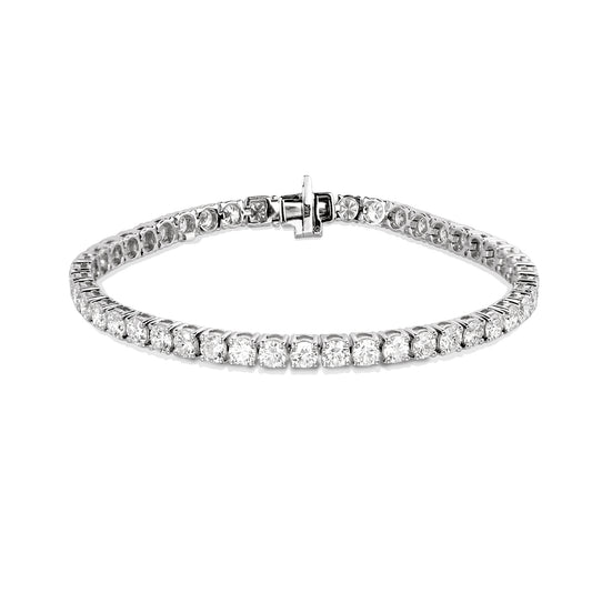 14kw 7.03ctw Lab Diamond Tennis Bracelet