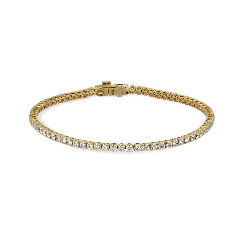 14ky 3.0ctw Lab Diamond Tennis Bracelet